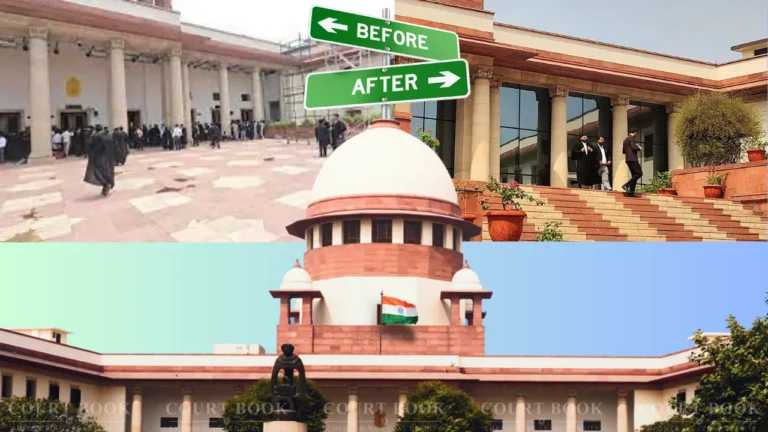सुप्रीम कोर्ट अपने मूल स्वरूप में लौटा: कांच के पैनल हटाए गए, वेबसाइट ने पारंपरिक लोगो को बहाल किया