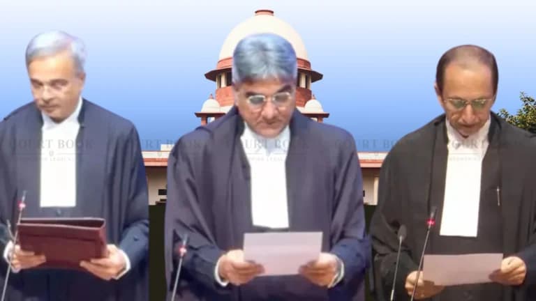 Justices NV Anjaria, Vijay Bishnoi, and AS Chandurkar Sworn in as Supreme Court Judges