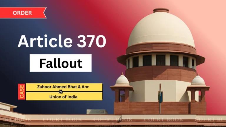 8 अगस्त को सुप्रीम कोर्ट में जम्मू-कश्मीर को राज्य का दर्जा बहाल करने की याचिका पर सुनवाई