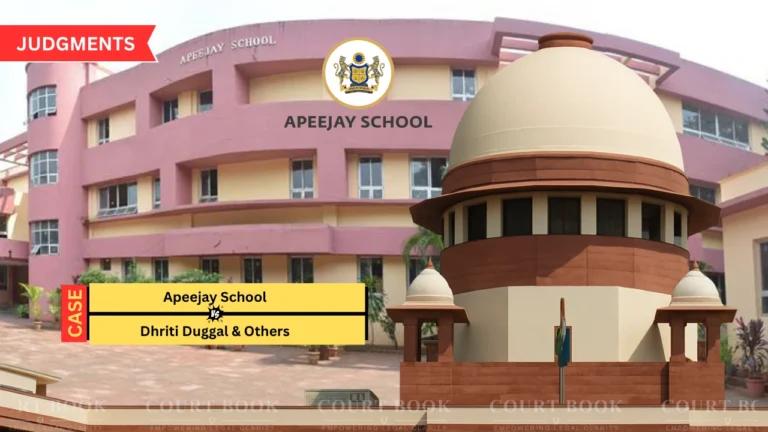 SC Allows Apeejay School to Recover Hiked Fees, Rejects Civil Court Jurisdiction Bar