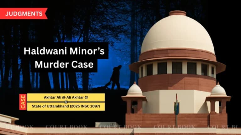 Supreme Court Acquits Akhtar Ali and Prem Pal in 2014 Haldwani Minor’s Murder Case, Citing Doubts in Evidence