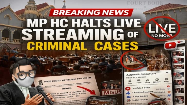 BREAKING: Madhya Pradesh High Court Halts Live Streaming of Criminal Cases Amid Misuse Allegations
