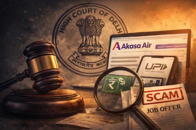 Delhi High Court Blocks Fake ‘Akasa Air’ Job Scam Sites; Orders Domain & UPI Freeze