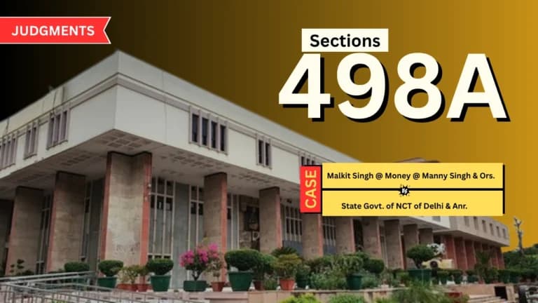 Delhi HC Quashes 498A FIR After Couple Resolves Marital Dispute