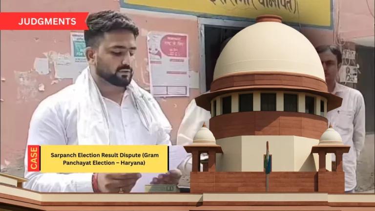 SC Orders Recount, Mohit Kumar Gets 51 More Votes in Haryana Polls