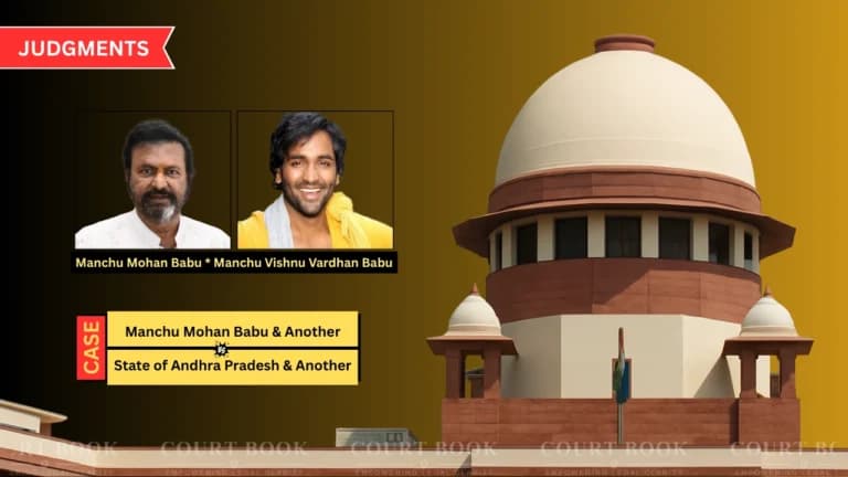 SC Quashes FIR Against Manchu Babu Over Peaceful Student Protest During 2019 Polls