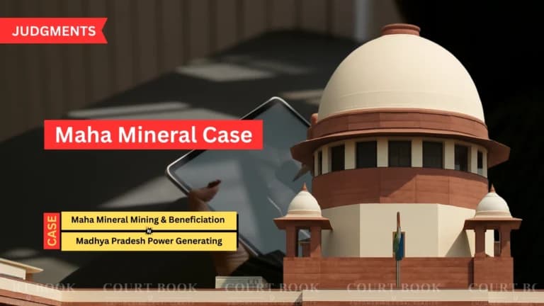 Supreme Court Sets Aside Bid Rejection in Maha Mineral Case, Orders Fresh Review on Washery Capacity